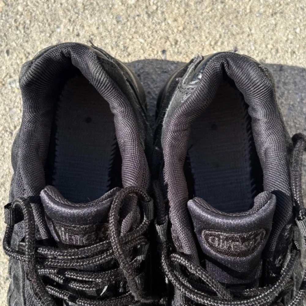 Nike Air Max 95 GS Triple Black Leather Suede Mesh Sneakers 307565-055 6.5Y - Picture 7 of 7